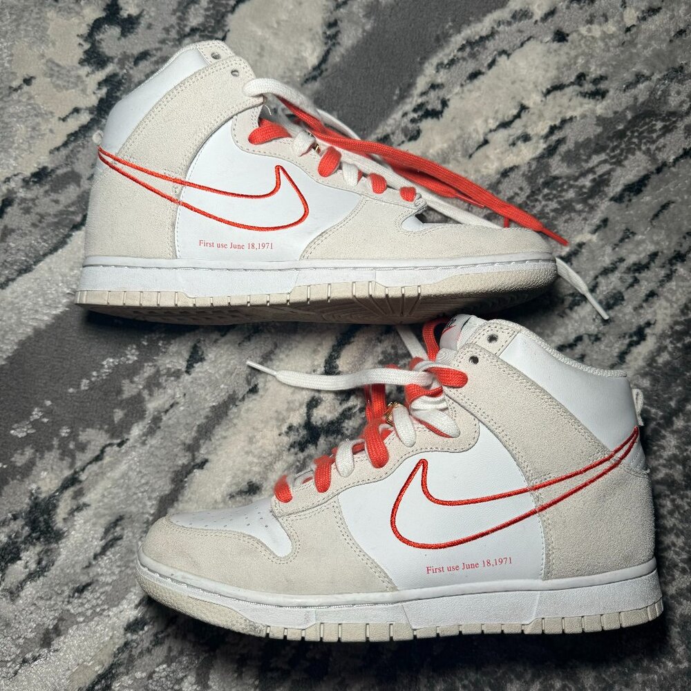 Nike Orange and White 50th Anniversary Double Lace Sneakers